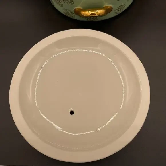 Vtg Hall China Monterey (#76) Gold Label Medallion Covered Casserole With Lid - Picture 7 of 10